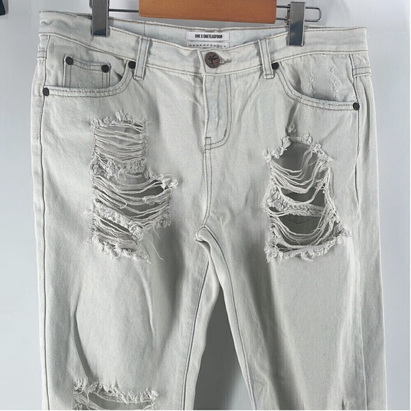 One X One teaspoon jeans awesome baggies distressed jeans sz 31 - Picture 10 of 11